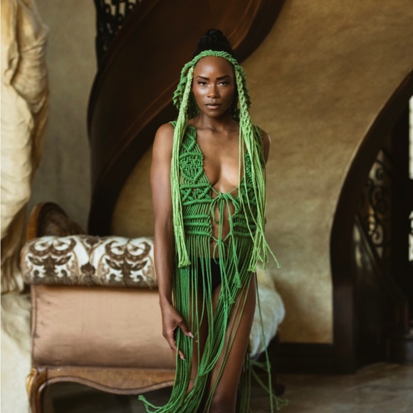 Epiphany Headpiece Handmade Macrame - Picture 10 of 16